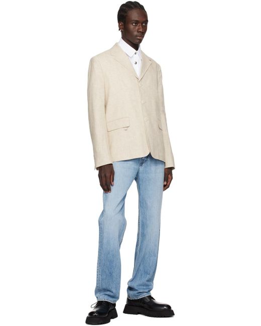 Jacquemus White Les Classiques 'la Chemise Manches Longues' Shirt for men