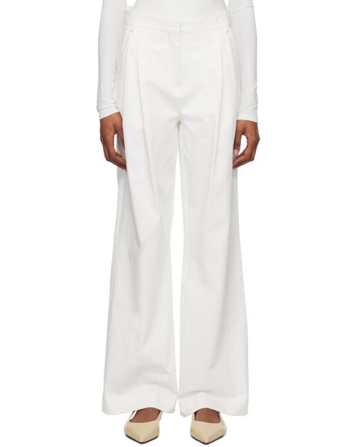 Pantalon liza blanc TOVE en coloris White