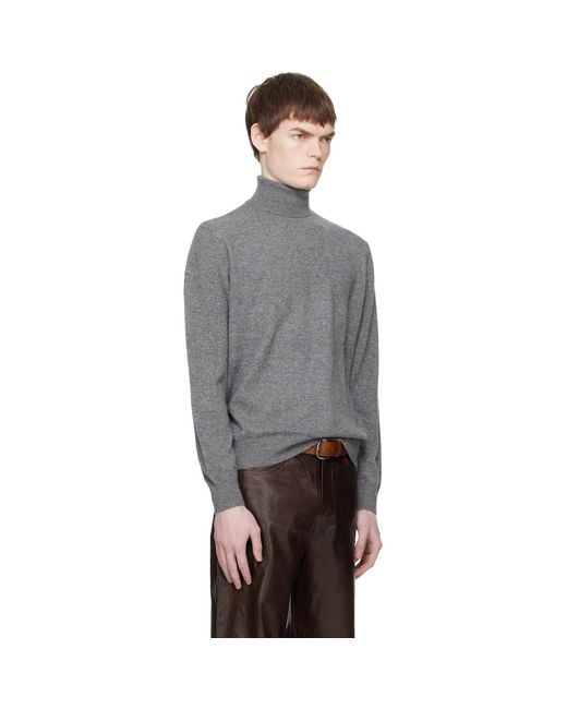 Entire studios Black Knit Turtleneck for men