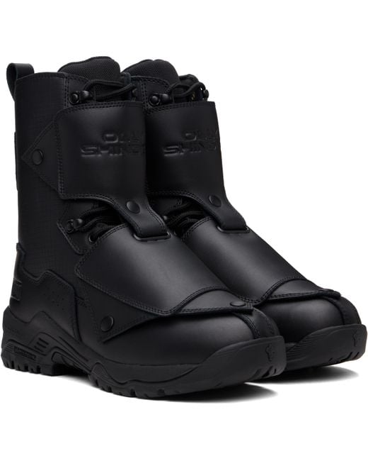 OLLY SHINDER Black Magnum Edition Boots for men