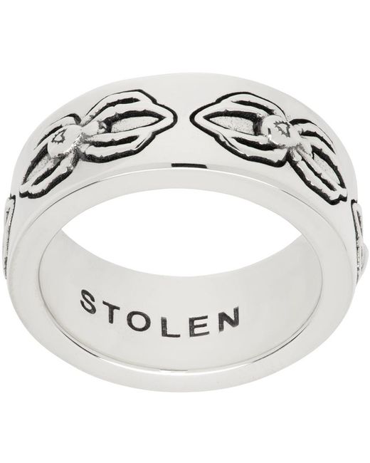 Stolen Girlfriends Club Multicolor Spider Eternity Band Ring for men