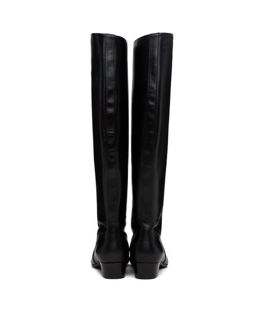 By Far Black Pascal Nappa Leather Tall Boots