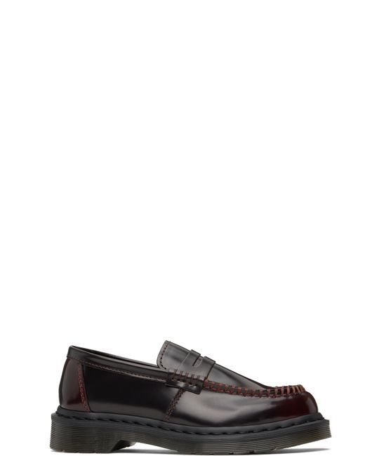 Dr. Martens Burgundy Penton Arcadia Leather Loafers in Black | Lyst