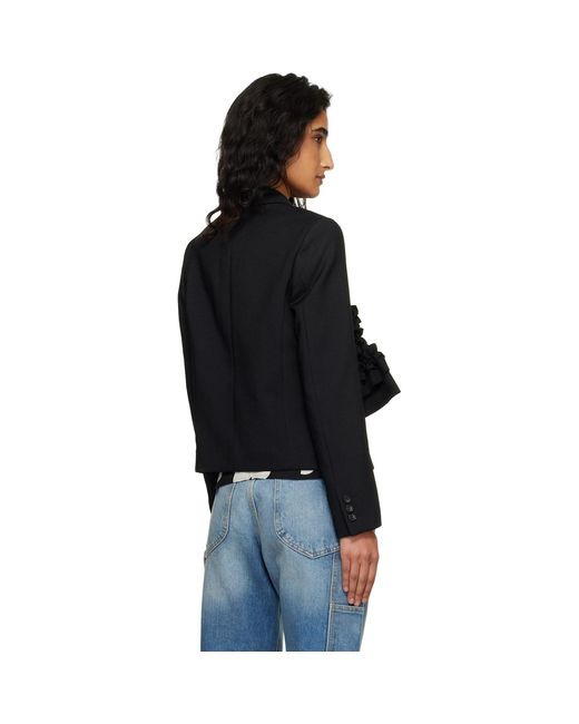 Comme des Garçons Black Gabardine Blazer