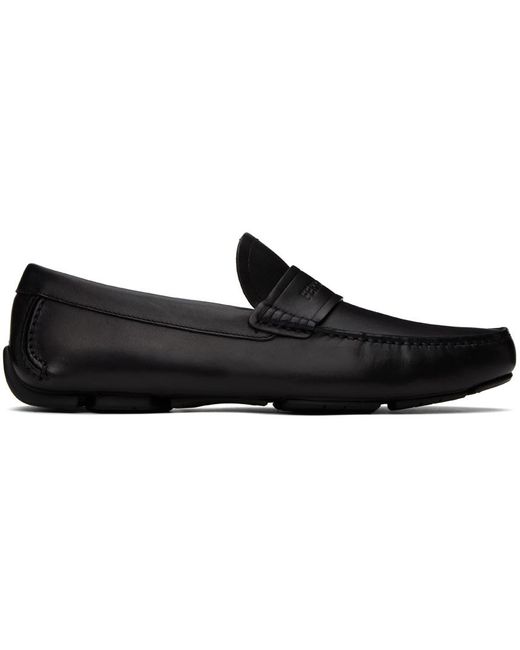Ferragamo Black Driver Loafers for men