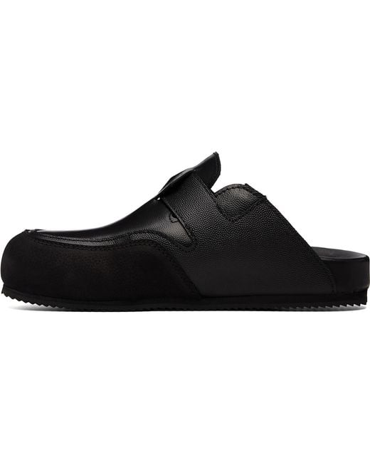 Casablanca Black Outdoor Mule Loafers for men