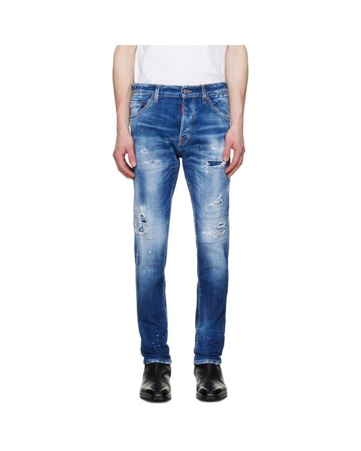 DSquared² Blue Teddy Jeans for men