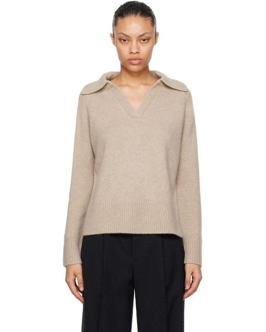 arch4 Black Taupe Jenna Cashmere Sweater
