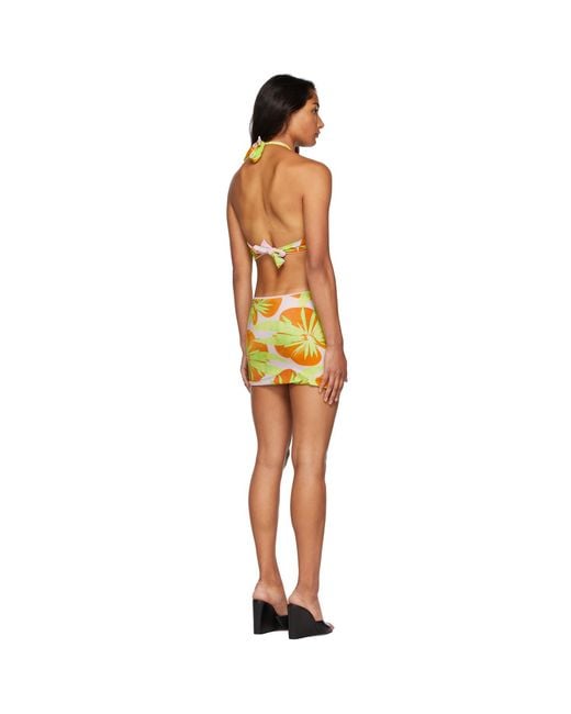 Louisa Ballou Multicolor Ssense Exclusive Pink & Green Sex Wax Dress
