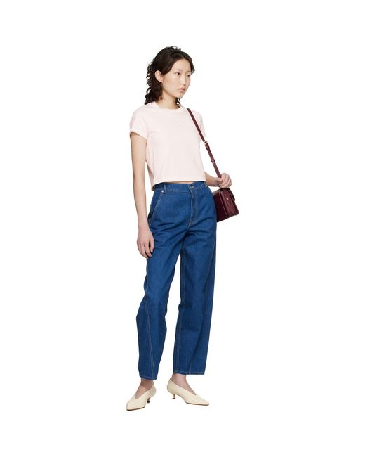 Maison Kitsuné Blue Tapered Jeans