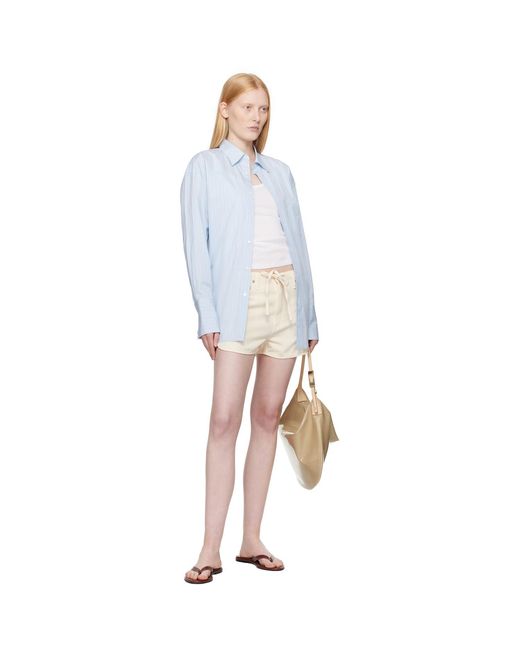 Rag & Bone Multicolor Off- Featherweight Nolan Drawstring Denim Shorts