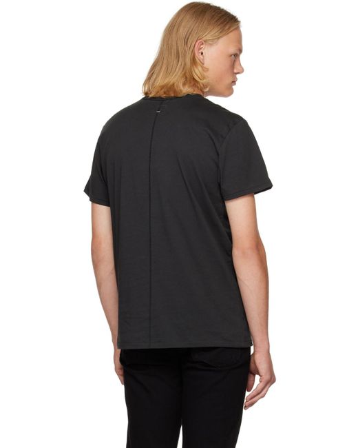 Rag & Bone Black Pratt Principal T-shirt for men