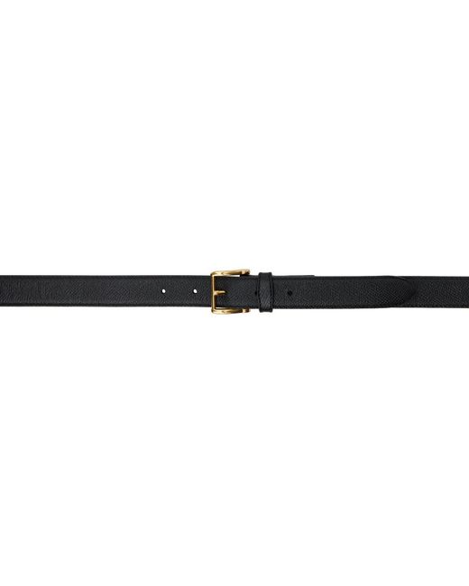 AMI Black Paris Paris 25mm Belt for men
