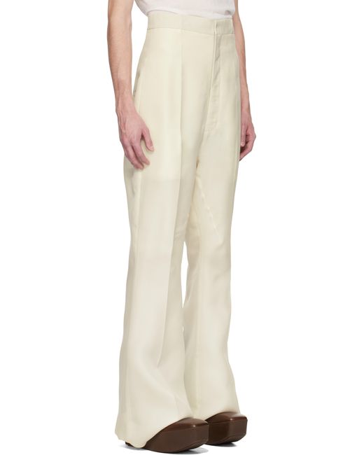 Rick Owens Natural Off- Hollywood Dirt Bolan Trousers for men