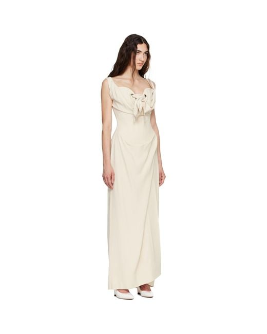 Vivienne Westwood Natural Iwona Corset Maxi Dress