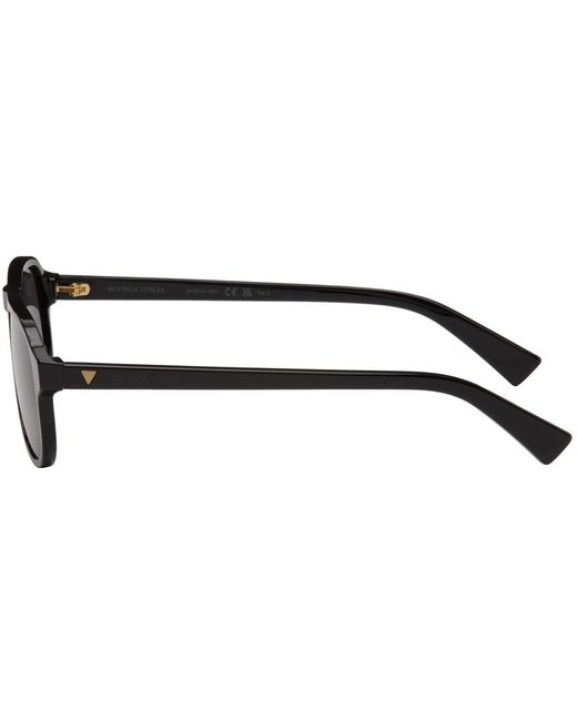 Bottega Veneta Black Aviator Sunglasses for men
