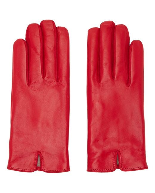 Handsome Stockholm Red Ssense Exclusive Essentials Gloves for men
