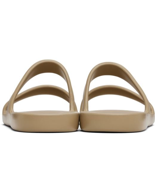The Row Black Taupe Foam Sandals