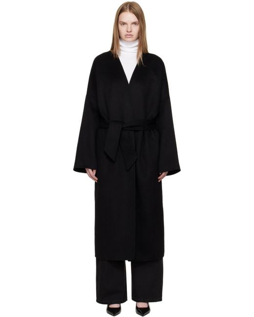 La Collection Black Tuba Coat