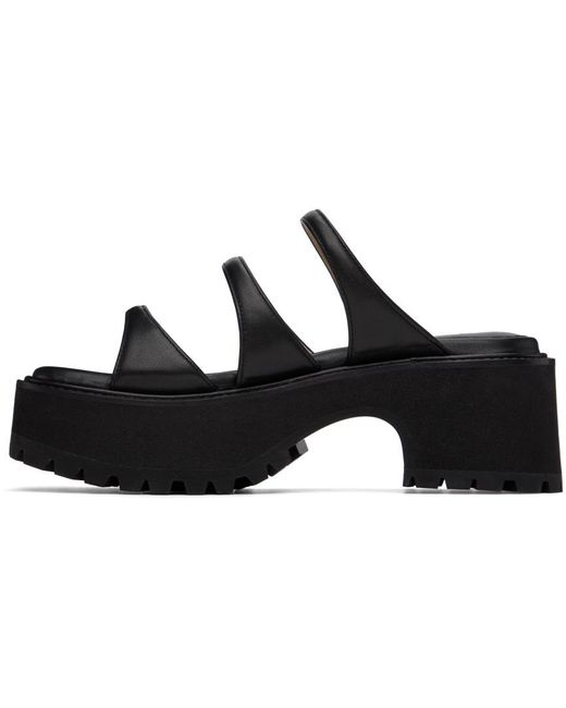 MARGE SHERWOOD Black Platform Sandals