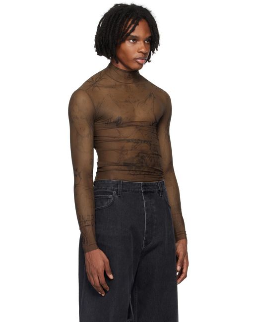 Balenciaga Black Tat Turtleneck for men