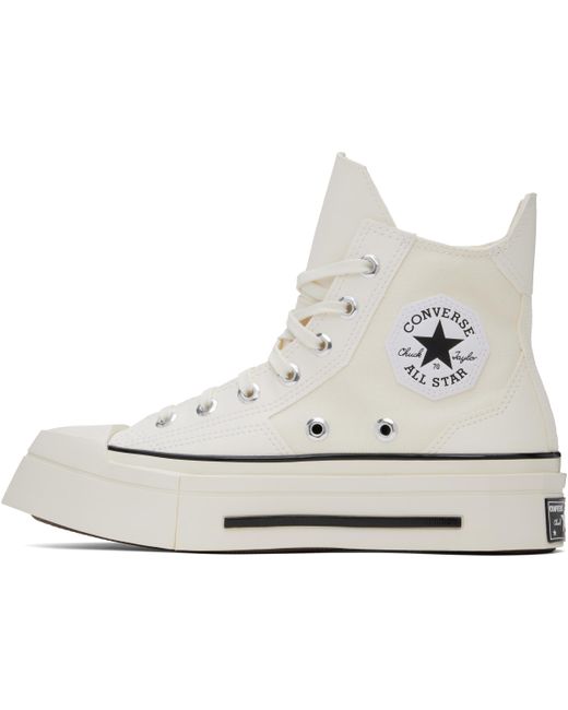 Converse Black Off- Chuck 70 De Luxe Squared High Top Sneakers for men