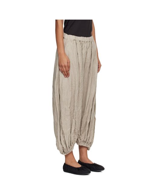 Comme des Garçons Multicolor Linen Herringbone Garment Treated Trousers