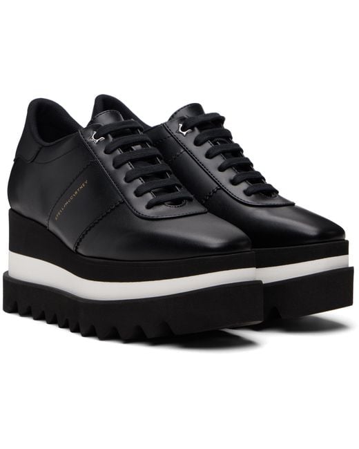 Stella McCartney Black Sneak-Elyse Platform Sneakers