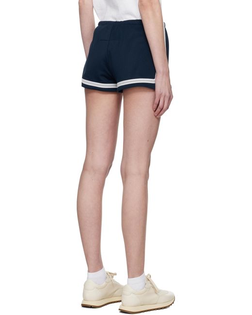 Casablanca ネイビー Running メッシュテープ ショートパンツ Blue