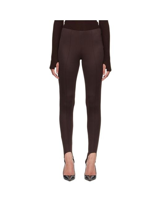 Frankie Shop Brown Caserta Stirrup Leggings