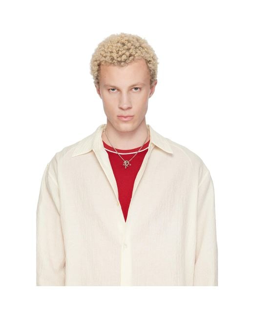 Justine Clenquet Metallic Kris Necklace for men