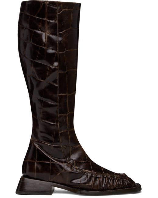 Miista Black Pats Tall Boots