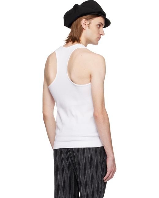 メンズ Vivienne Westwood ホワイト 'Ripped & Ready' タンクトップ Black