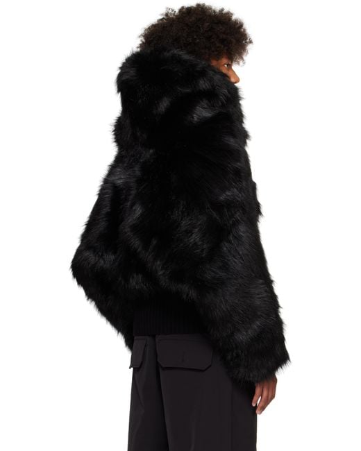 Entire studios Vicinity Crop Faux-fur Jacket in Black for Men