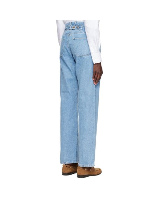 Thom Browne Blue Selvedge Denim Jeans