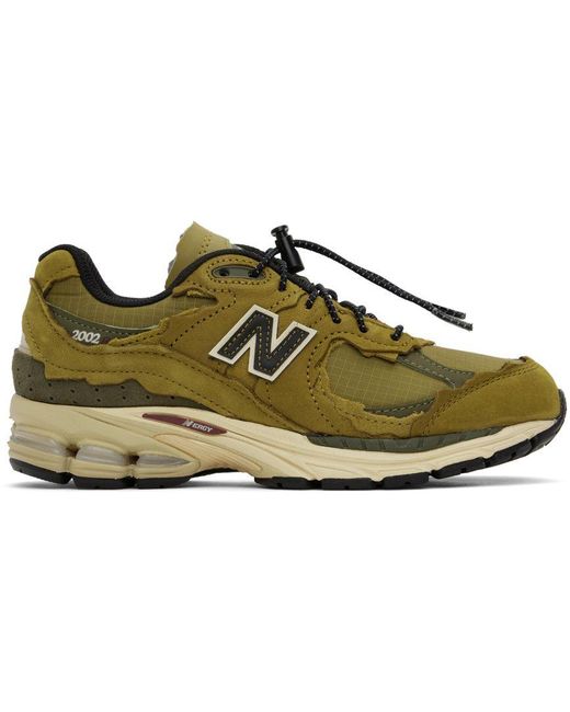 New Balance Khaki 2002r Sneakers in Black Lyst