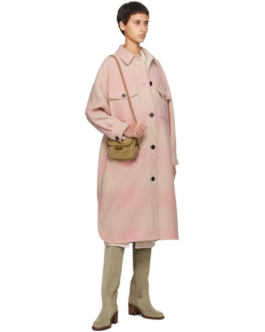 ★送料・関税込★Isabel Marant★(W) Fontizi Coat Rosewood ★ Marant Étoile Women's Fontizi Shirt Jacket - Rosewood - 0/XS
