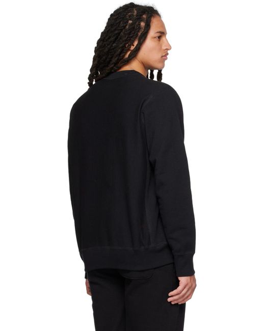 BENTGABLENITS Black Appliqué Sweatshirt for men
