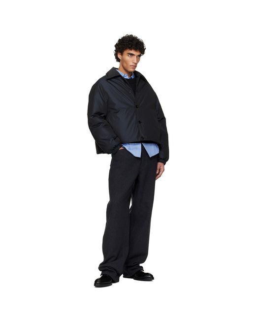 Jil Sander Black Blouson Jacket for men