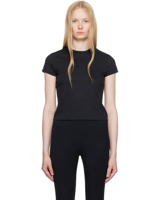 Skims ブラック Relaxed Tees シュランケン Tシャツ Black