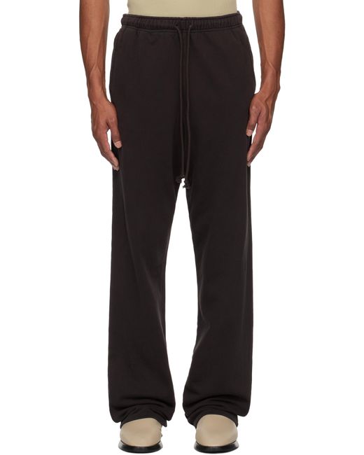 メンズ Skims パープル Terry クラシック ストレートレッグ スウェットパンツ Black