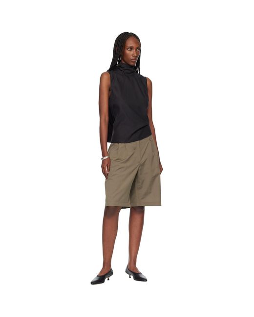 Our Legacy Natural Khaki Ponte Shorts