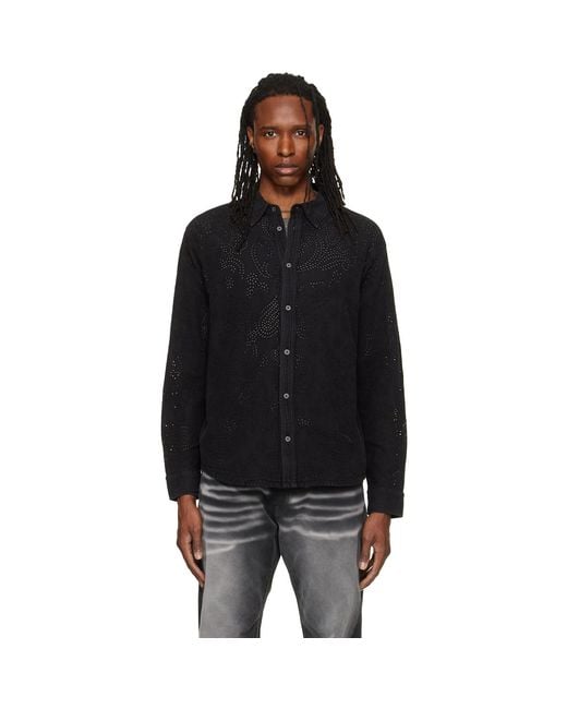 Isabel Marant Black Cybilio Denim Shirt for men