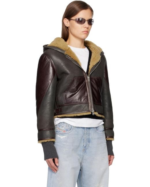 Acne Black Shearling Jacket