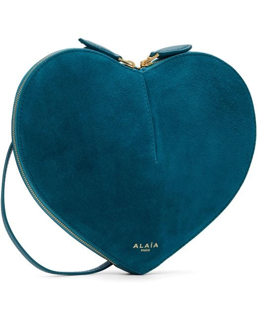 Alaïa Blue 'Le Cœur Bi-Material' Bag