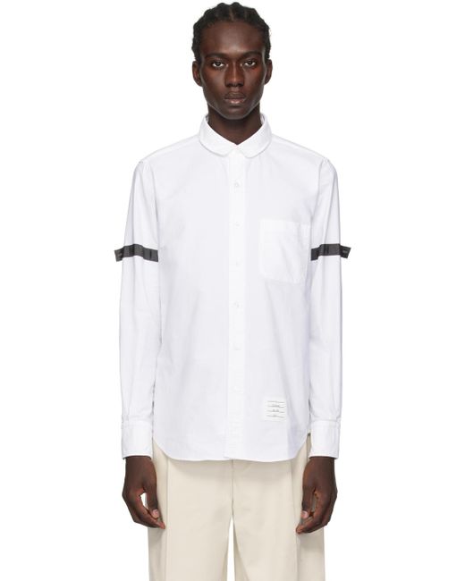 Thom Browne White Button Shirt for men