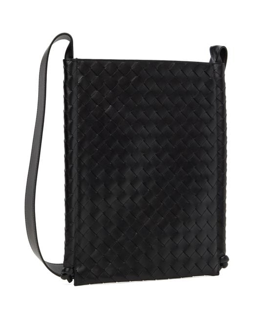 Bottega Veneta Black Large Flat Loop Pouch for men