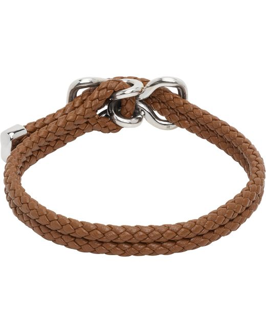 Bottega Veneta Brown Leather Bracelet for men