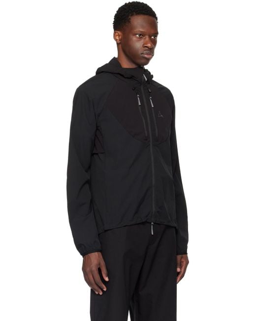 Roa Black Zip Jacket for men