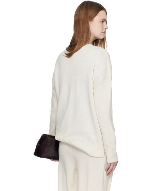 Lisa Yang White Off- 'The Mila' Sweater